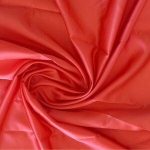 Peach Orange Satin Fabric